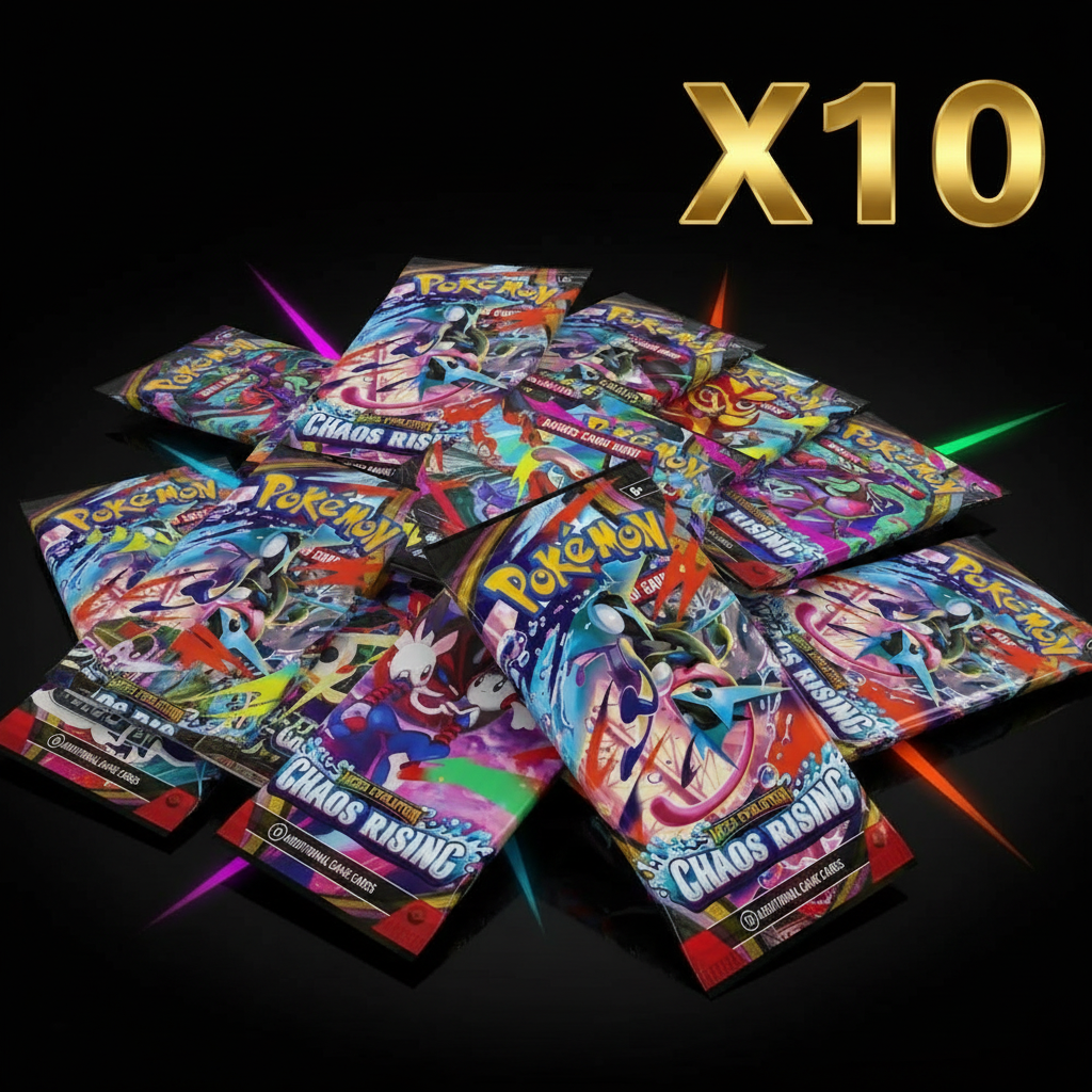 Pokemon - Chaos Rising - 10 X Booster Pack's