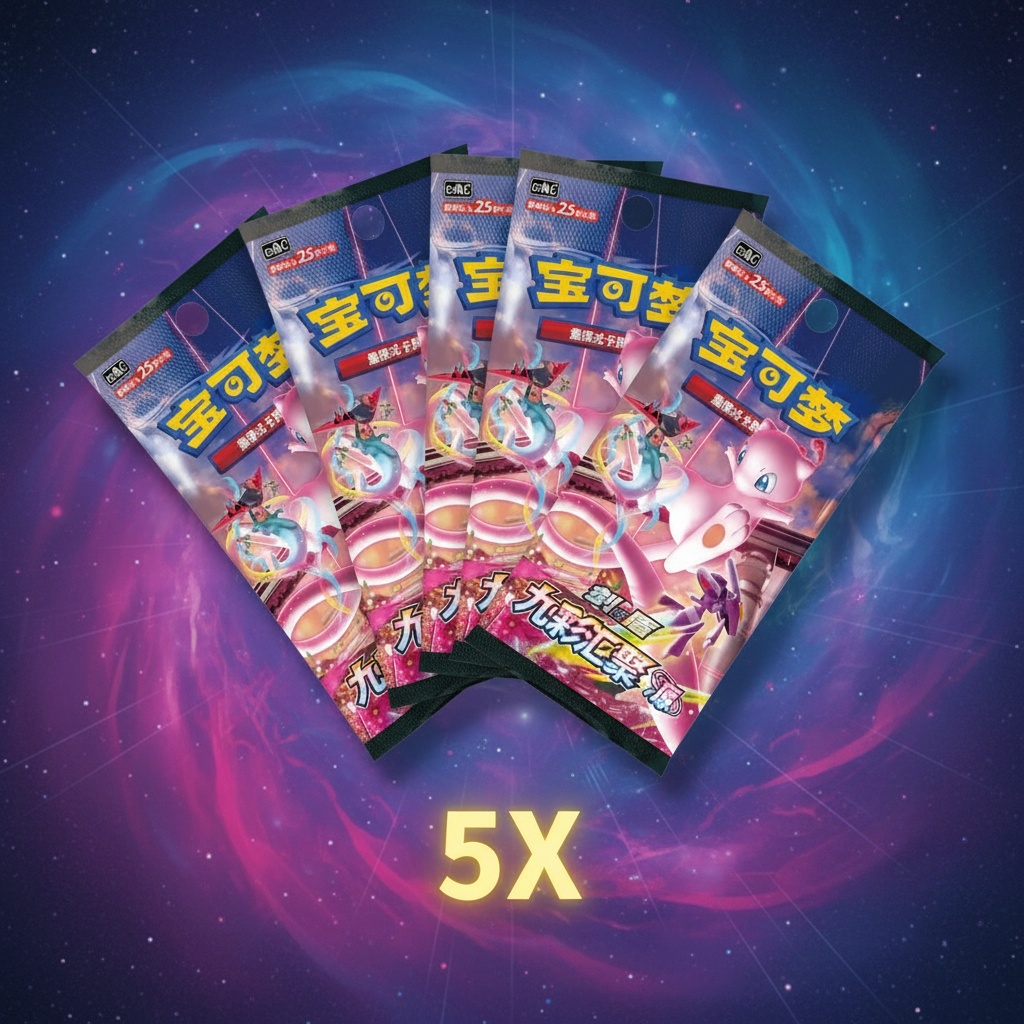 Pokemon - Nine Colors Gathering - 5 X Jumbo Booster Pack (Kinesisk) (Garantert Hit) (Bounty)