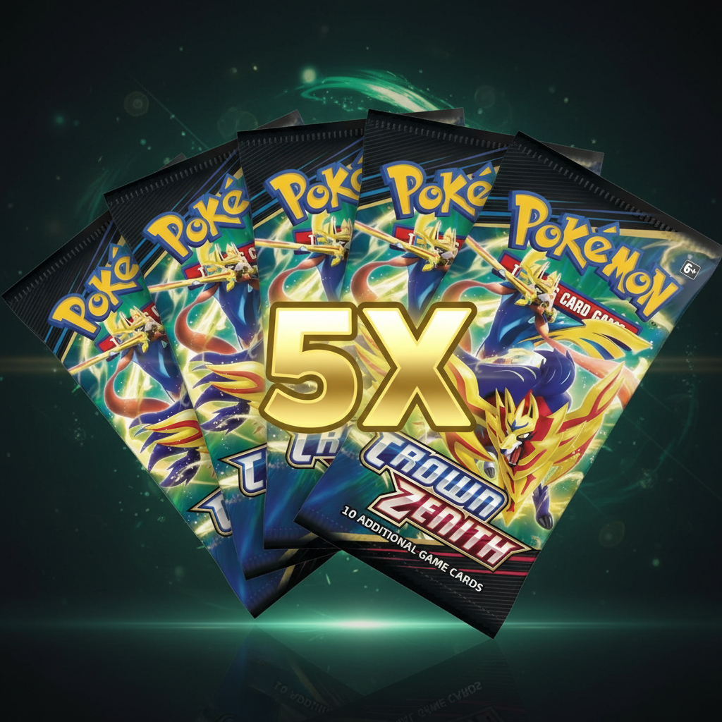 Pokemon - Crown Zenith - Booster Pack X 5 (SKIP THE LINE)